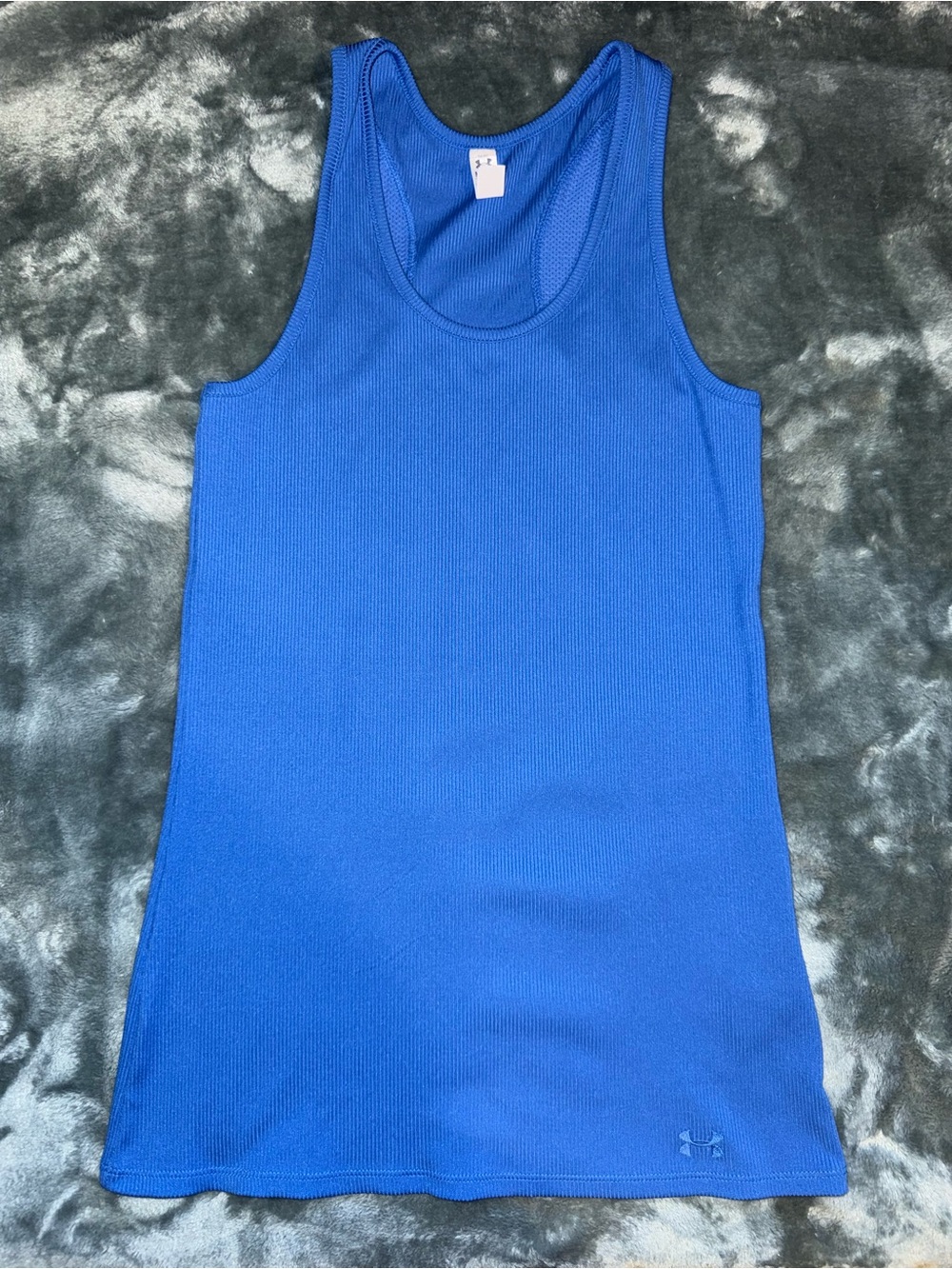 Under Armour Ribbed Blue Women's Heat gear Tank Top
